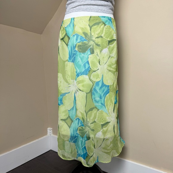 🌺 Vintage Dynamite Flowy Tropical Whimsical Skirt (read description for size) 🌺 - Picture 2 of 7